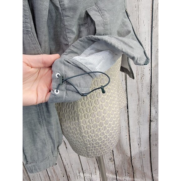 ALK Women's Small Nike Anorak Style Light Weight Jacket Zip‎ Up Cotton Coat EUC - Picture 5 of 12